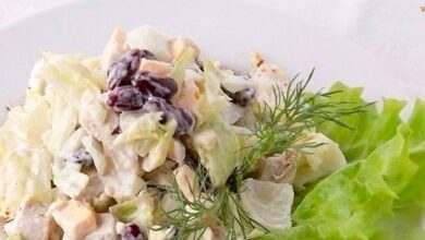 Пара рецептов салата фасоль с курицей