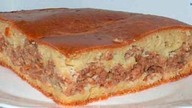Пирог с мясом и пирог с бананом