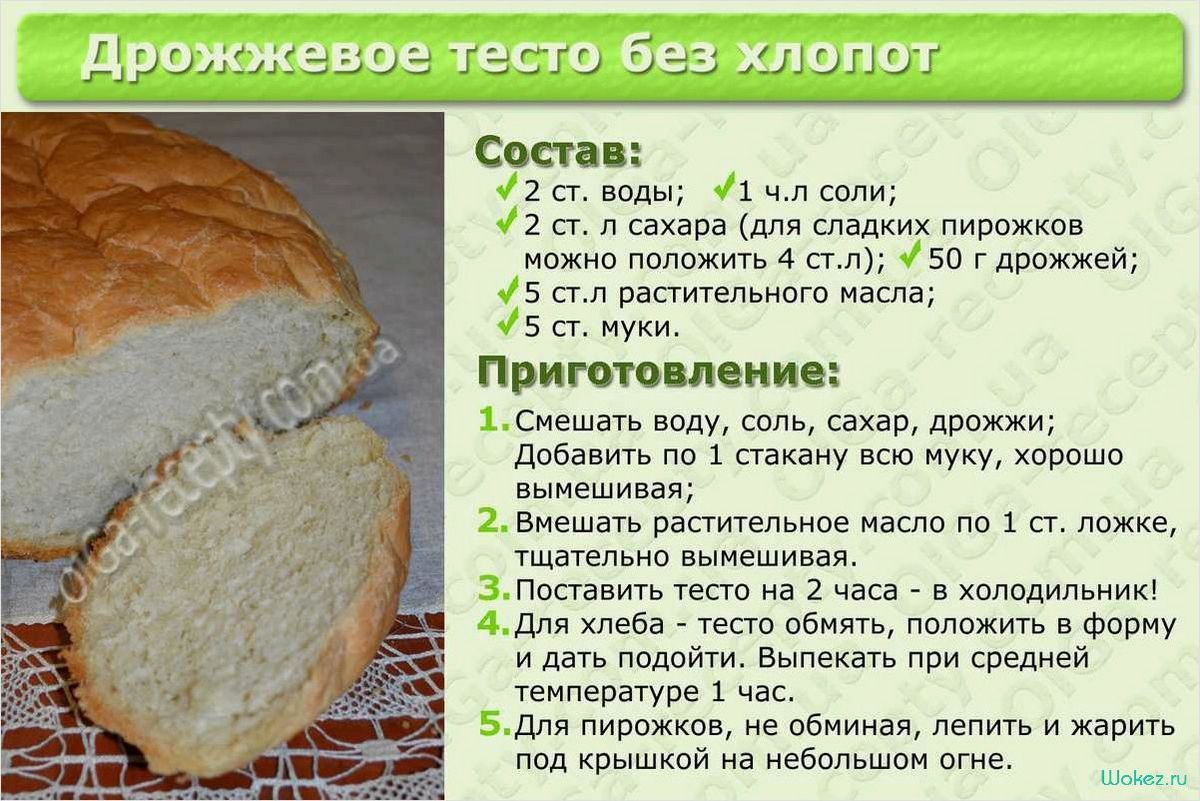 Бездрожжевое тесто для пирожков на воде  