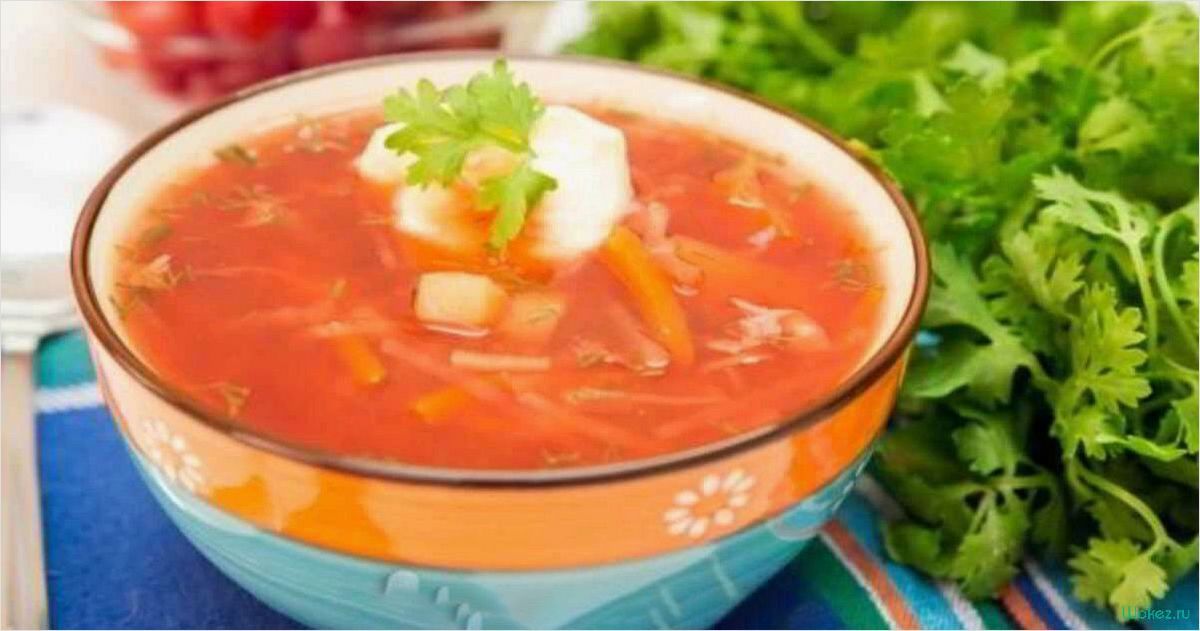 Диетический борщ — вкусное и полезное блюдо без использования зажарки 