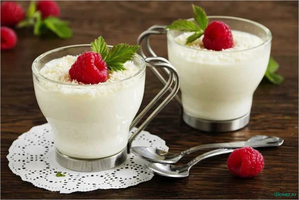 Как приготовить воздушную панакоту из молока с шоколадной и фруктовой подливкой